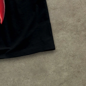 Erkek Tam Baskılı Büyük Boy Kırpılmış Tişört, Yaz İçin Uygun Sokak Stili