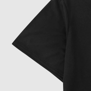 Erkek Tişörtleri Fit Crew Yaka Kısa Kollu Grafik Tişört Çapa Lacivert Rahat Y