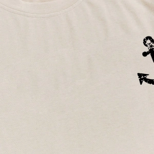 Erkek Tişörtleri Fit Crew Yaka Kısa Kollu Grafik Tişört Çapa Lacivert Rahat Y