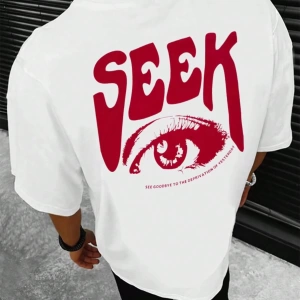 Erkek Tişörtleri Fit Crew Yaka Kısa Kollu Grafik Tişört Göz Goth Sokak Yaz Po