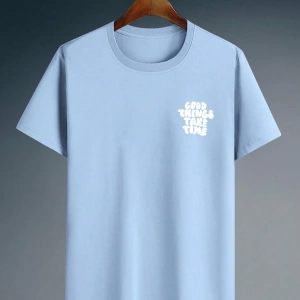 Erkek Tişörtleri Fit Crew Yaka Kısa Kollu Grafik Tişört Harf Grafik Rahat