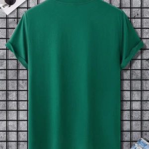 Erkek Tişörtleri Fit Crew Yaka Kısa Kollu Grafik Tişört Kedi Komik Rahat Yaz