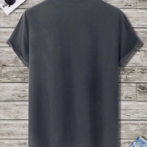 Erkek Tişörtleri Fit Crew Yaka Kısa Kollu Grafik Tişört Kedi Komik Rahat Yaz