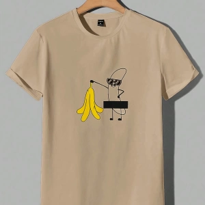 Erkek Tişörtleri Fit Crew Yaka Kısa Kollu Grafik Tişört Rahat Komik Yaz