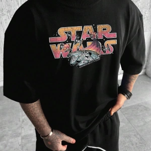 Erkek Tişörtleri Fit Crew Yaka Kısa Kollu Slogan Tişört Okul Kıyafetleri