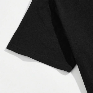 Erkek Tişörtleri Fit Crew Yaka Kısa Kollu Slogan Tişört Okul Kıyafetleri