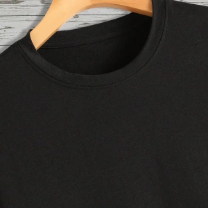 Erkek Tişörtleri Fit Crew Yaka Kısa Kollu Slogan Tişört Okul Kıyafetleri