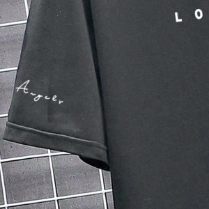 Erkek Tişörtleri Fit Crew Yaka Kısa Kollu Slogan Tişört Rahat