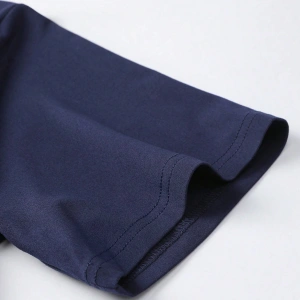 Erkek Yaz Kısa Kollu Tişört ve Şort Takımı Geometrik Desenli Baskılı