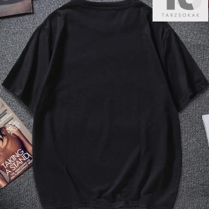 Erkek Yazılı Baskılı Kısa Kollu Tişört