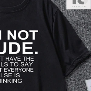 Erkek Yazılı Baskılı Kısa Kollu Tişört