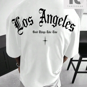 Erkek Yazılı Baskılı T-shirt