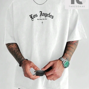 Erkek Yazılı Baskılı T-shirt