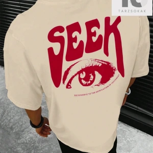 Erkek Yazılı Baskılı Tişört