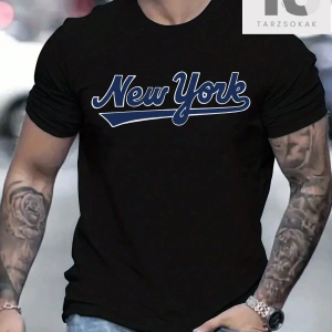 Erkek Yazılı Baskılı Tişört