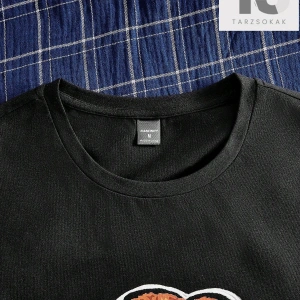 Erkek Yazılı Baskılı Tişört