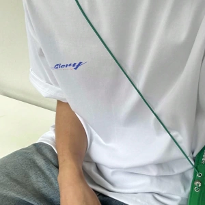 Erkek Yazlık Mektup Baskılı Büyük Boy Grafik Tişört