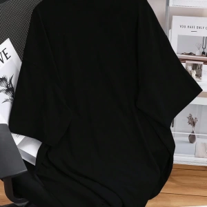 Erkek Yazlık Rahat Kısa Kollu Tişört Slogan ve Kiraz Baskılı