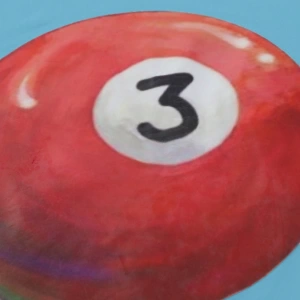 Erkek Yuvarlak Yaka Bilardo Masası Grafik Günlük Kısa Kollu Tişört, Yaz