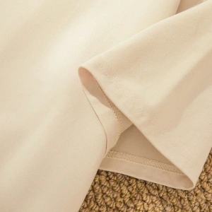 Erkek Yuvarlak Yaka Kısa Kollu Baskılı Minimalist Tişört, Günlük Giyim