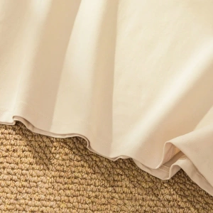 Erkek Yuvarlak Yaka Kısa Kollu Baskılı Minimalist Tişört, Günlük Giyim