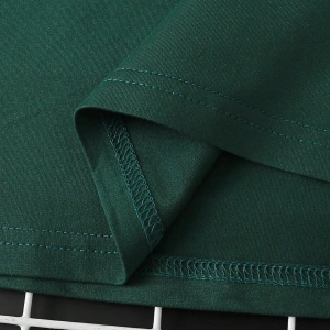 Erkek Yuvarlak Yaka Kısa Kollu Baskılı Minimalist Tişört, Günlük Giyim