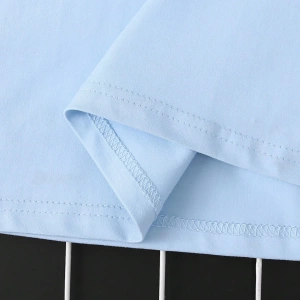 Erkek Yuvarlak Yaka Kısa Kollu Baskılı Minimalist Tişört, Günlük Giyim