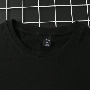 Erkek Yuvarlak Yaka Kısa Kollu Baskılı Minimalist Tişört, Günlük Giyim