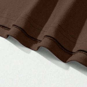 Erkek Yuvarlak Yaka Kısa Kollu Günlük Tişört, Düz Renk Minimalist Stil, Günlük Giyim, İlkbaha