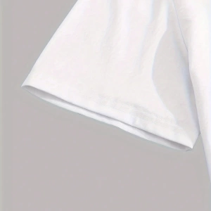 Erkek Yuvarlak Yaka Kısa Kollu Günlük Tişört, Düz Renk Minimalist Stil, Günlük Giyim, İlkbaha