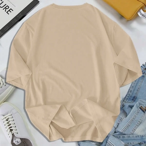 Erkek Yuvarlak Yaka Kısa Kollu Tişört, Minimalist Moda, Yaz İçin Uygun