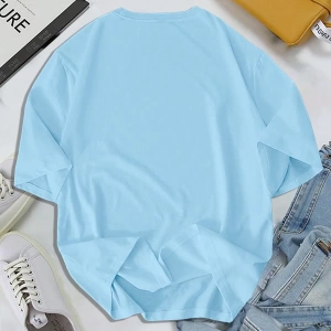 Erkek Yuvarlak Yaka Kısa Kollu Tişört, Minimalist Moda, Yaz İçin Uygun