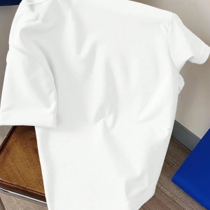 Erkek Yuvarlak Yaka Kısa Kollu Tişört, Minimalist Moda, Yaz İçin Uygun