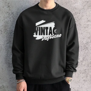 Erkekler boy M-5XL grafik tişörtü Hoodied baskılı uzun kollu T-shirt pamuk Hiphop Tees spor g Siyah