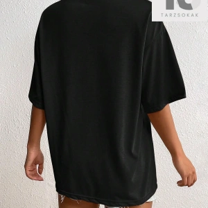 Essnce Mountain & Letter Grafikli Düşük Omuz Tişört