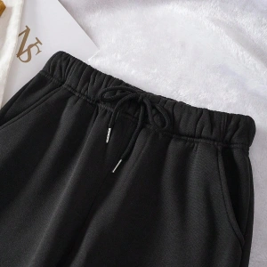 Essnce Solid Drawstring Waist Thermal Lined 4 Mevsim Eşofman