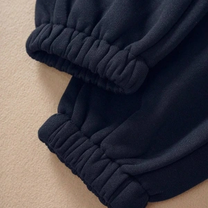 Essnce Solid Drawstring Waist Thermal Lined 4 Mevsim Eşofman