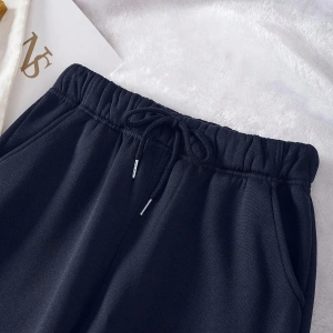 Essnce Solid Drawstring Waist Thermal Lined 4 Mevsim Eşofman