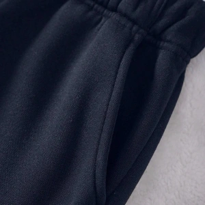 Essnce Solid Drawstring Waist Thermal Lined 4 Mevsim Eşofman