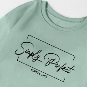 Essnce Yazılı Grafik Termal Astarlı Sweat Yeşil