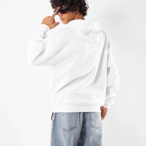 Eternal Text Baskılı Oversize Unisex Beyaz