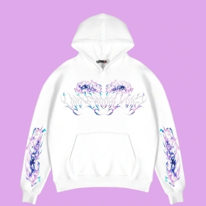 Eternal Text Baskılı Oversize Unisex Beyaz