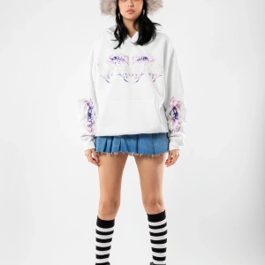 Eternal Text Baskılı Oversize Unisex Beyaz