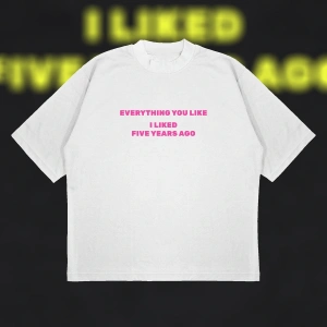 Everything You Like Oversize Unisex Pamuklu Nefes Alan Kalın Kumaşlı