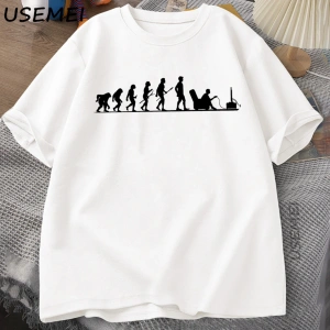 Evolution Gamer T-Shirt Komik Gamer erkek Oyun T Shirt babalar Günü Hediyesi Erkek Giyim Pamu 2895