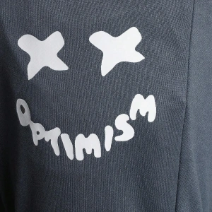 Expression Print Drawstring Waist Eşofman Altı