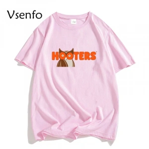 Femboy Hooters orijinal baykuş T Shirt erkekler kadınlar için rahat kısa kollu karikatür graf 2937