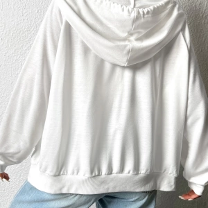 Fermuarlı Raglan Kollu Bağcıklı Kapüşonlu, Uzun Kollu Üstler Model 5143