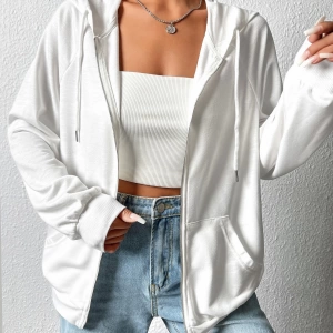 Fermuarlı Raglan Kollu Bağcıklı Kapüşonlu, Uzun Kollu Üstler Model 5143