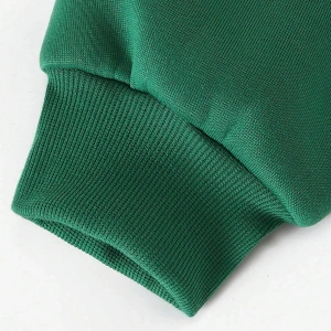 Fermuarlı Sweatshirt Manfinity Hypemode Men Floral & Slogan Graphic Drawstring Sweatshirt Yeşil